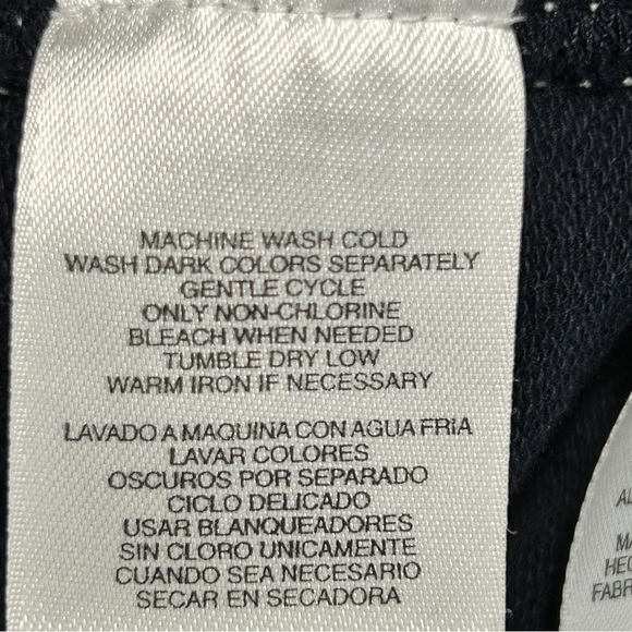 Jones New York Women's Navy Blue Nautical Hoodie Knit Jacket - Picture 9 of 10